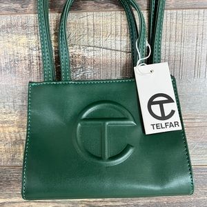 Brand New With Tags Telfar Shopping Bag, Small, Dark Olive